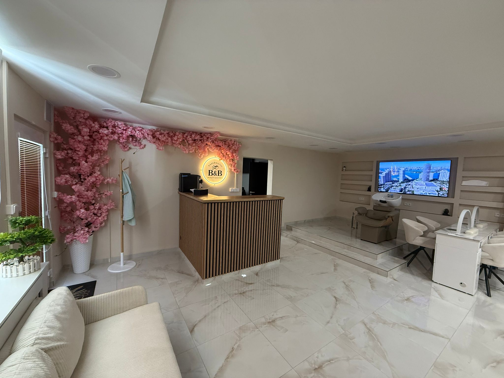 Recepce salonu B&B